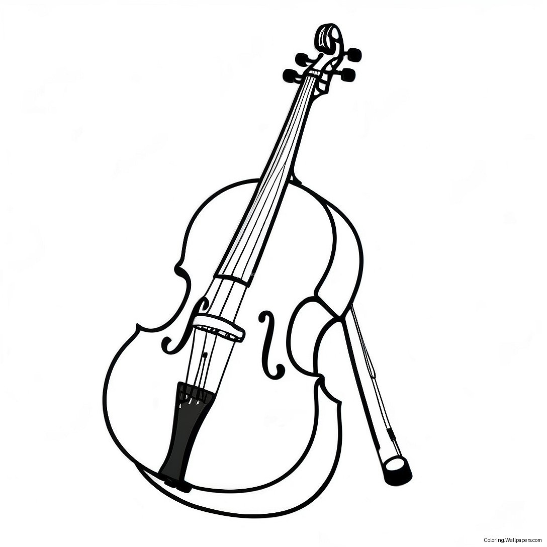 Cello Ausmalbild 33825