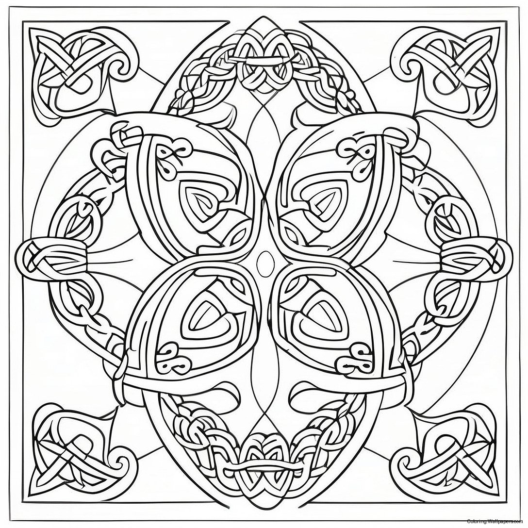 Celtic Knot Coloring Page 11184