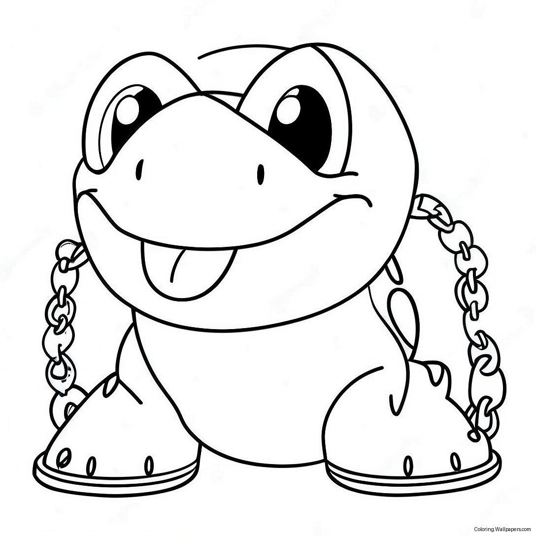 Chain Chomp Coloring Page 33138