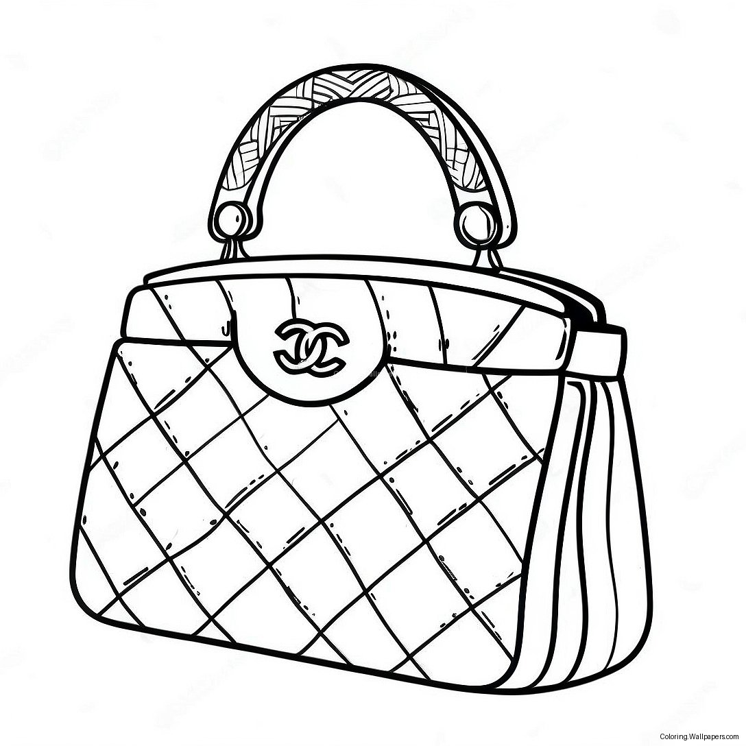 Chanel Handtas Kleurplaat 55433