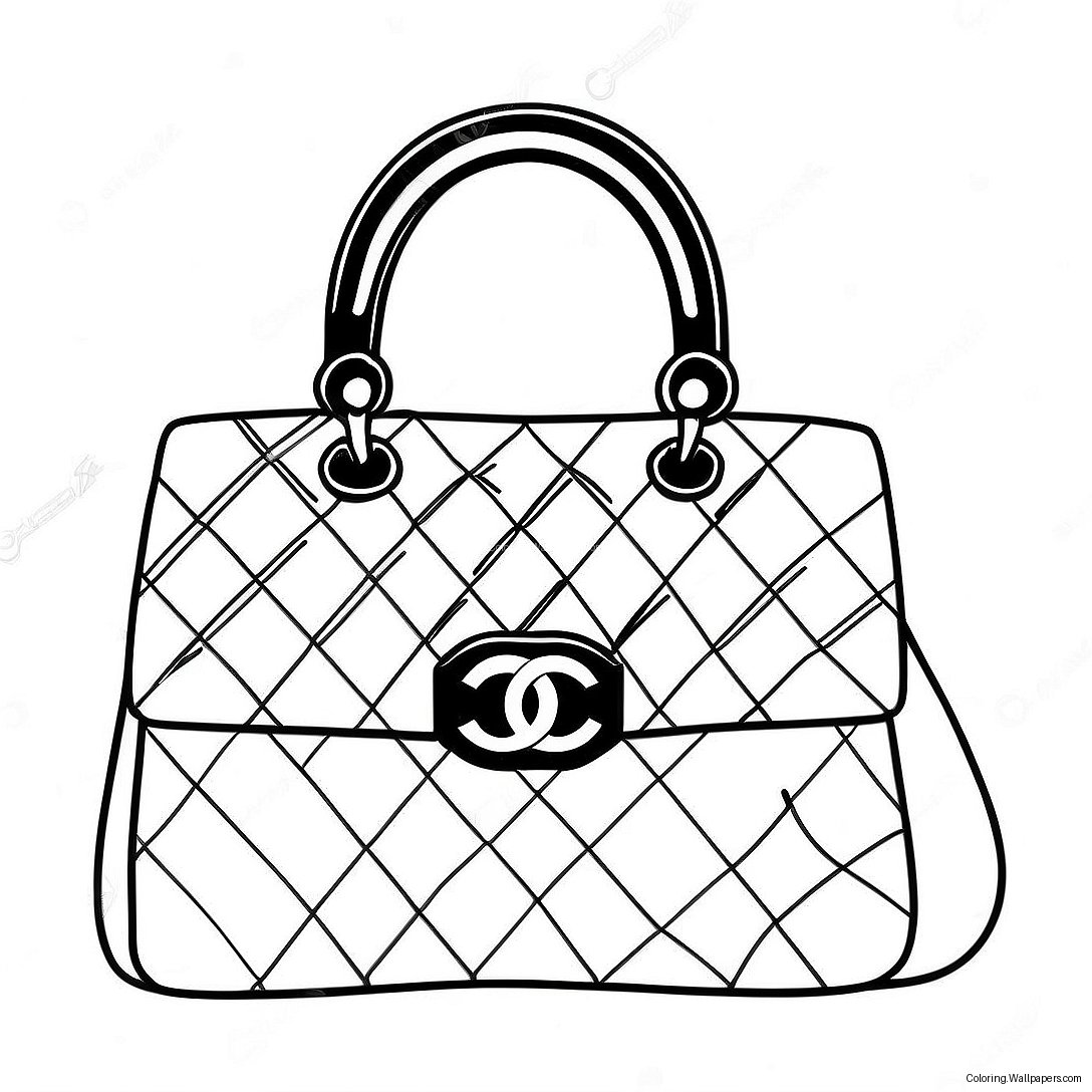 Chanel Handväska Färgläggningssida 55434