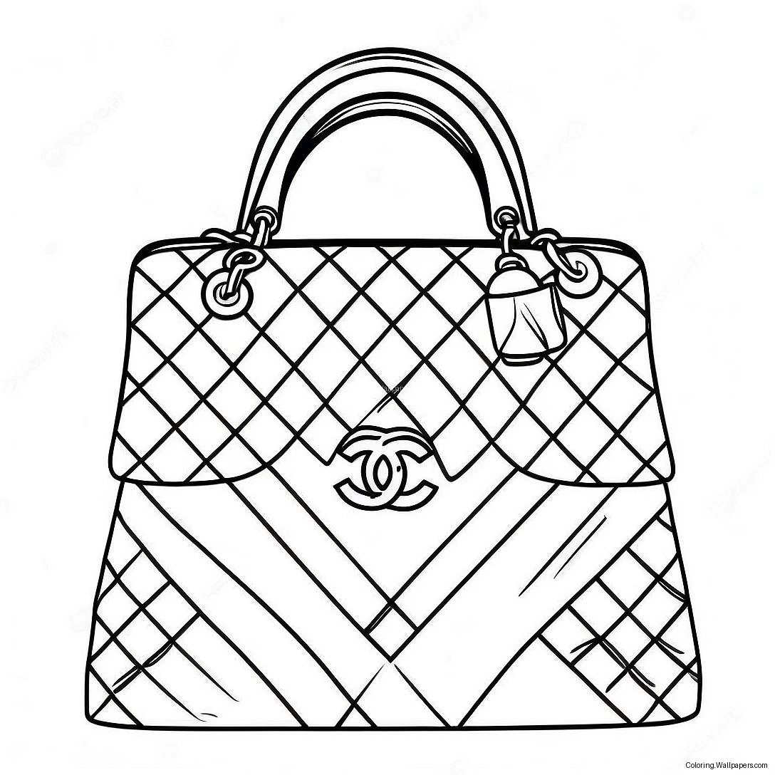 Chanel Handtas Kleurplaat 55435