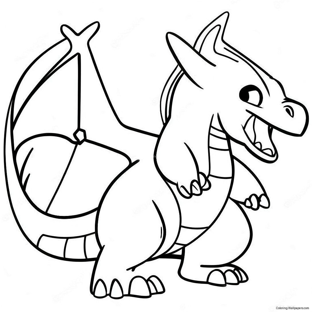 Charizard Hengittää Tulta Värityssivu 31167