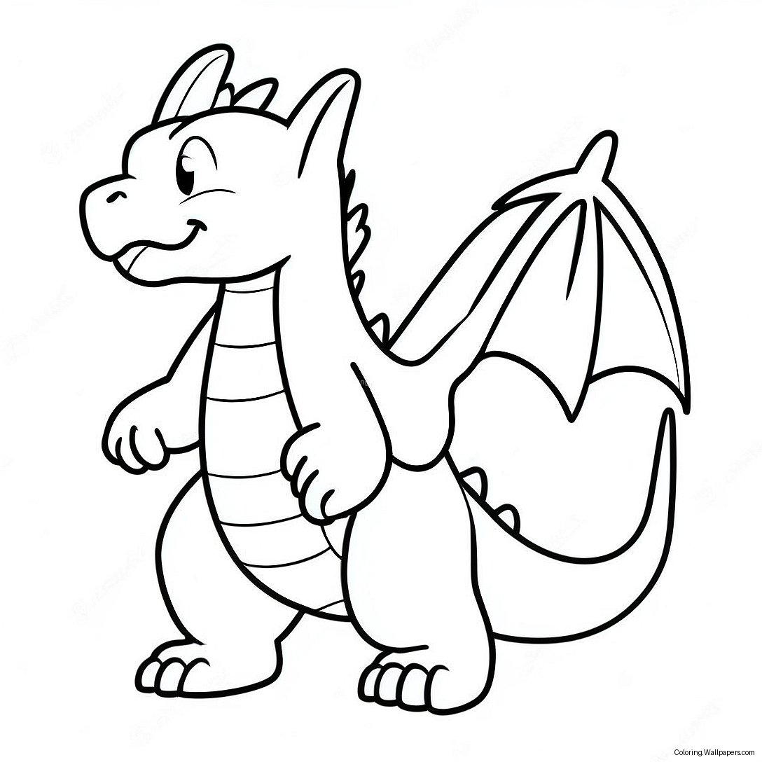 Charizard Breathing Fire Coloring Page 36277