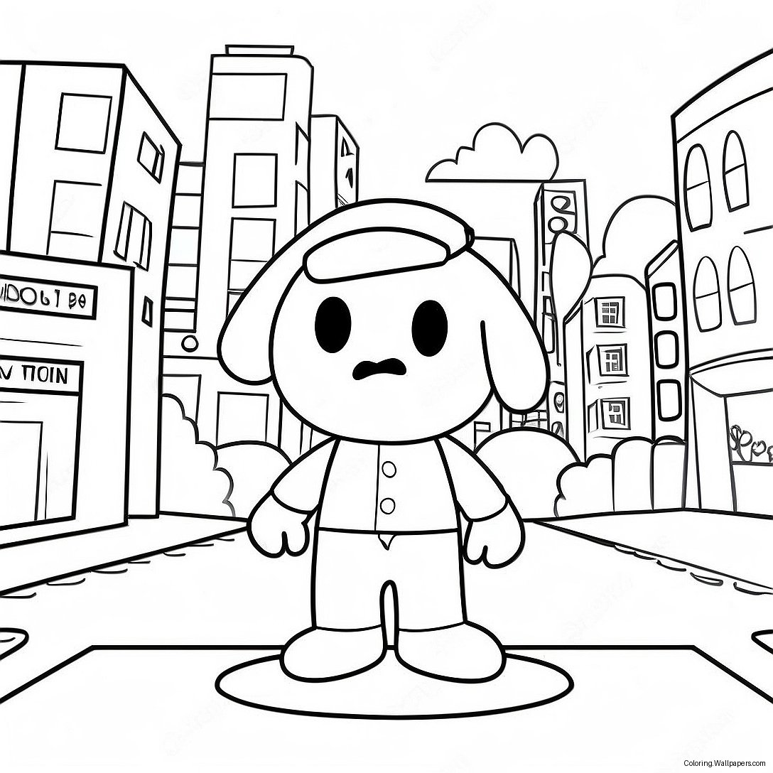 Charlie's Colorform City Coloring Page 56476