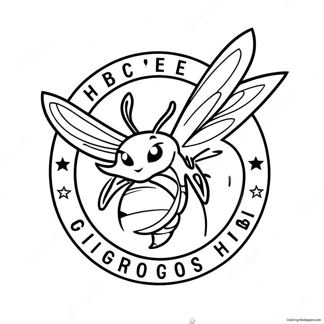 Charlotte Hornets Logo Coloring Page 56729