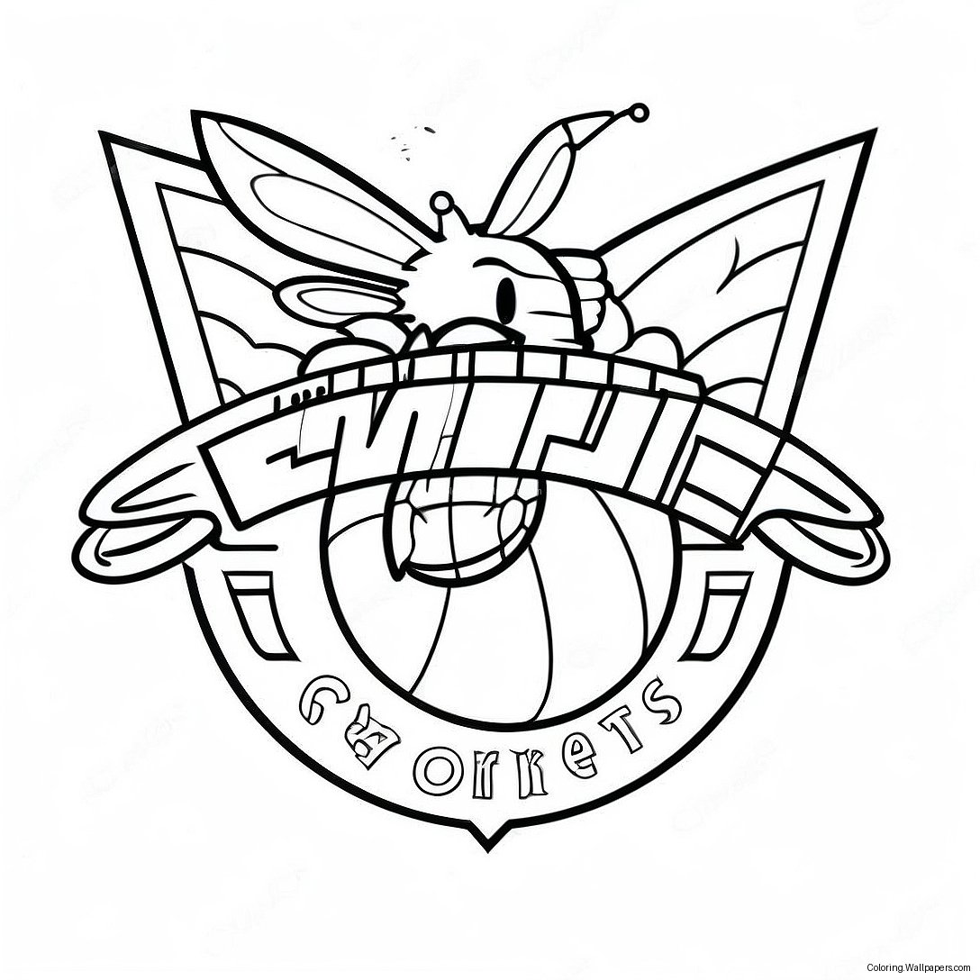 Page À Colorier Du Logo Des Charlotte Hornets 56730