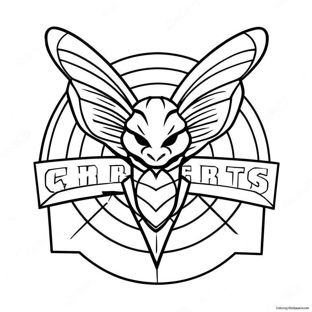 Charlotte Hornets Logo Coloring Page 56731