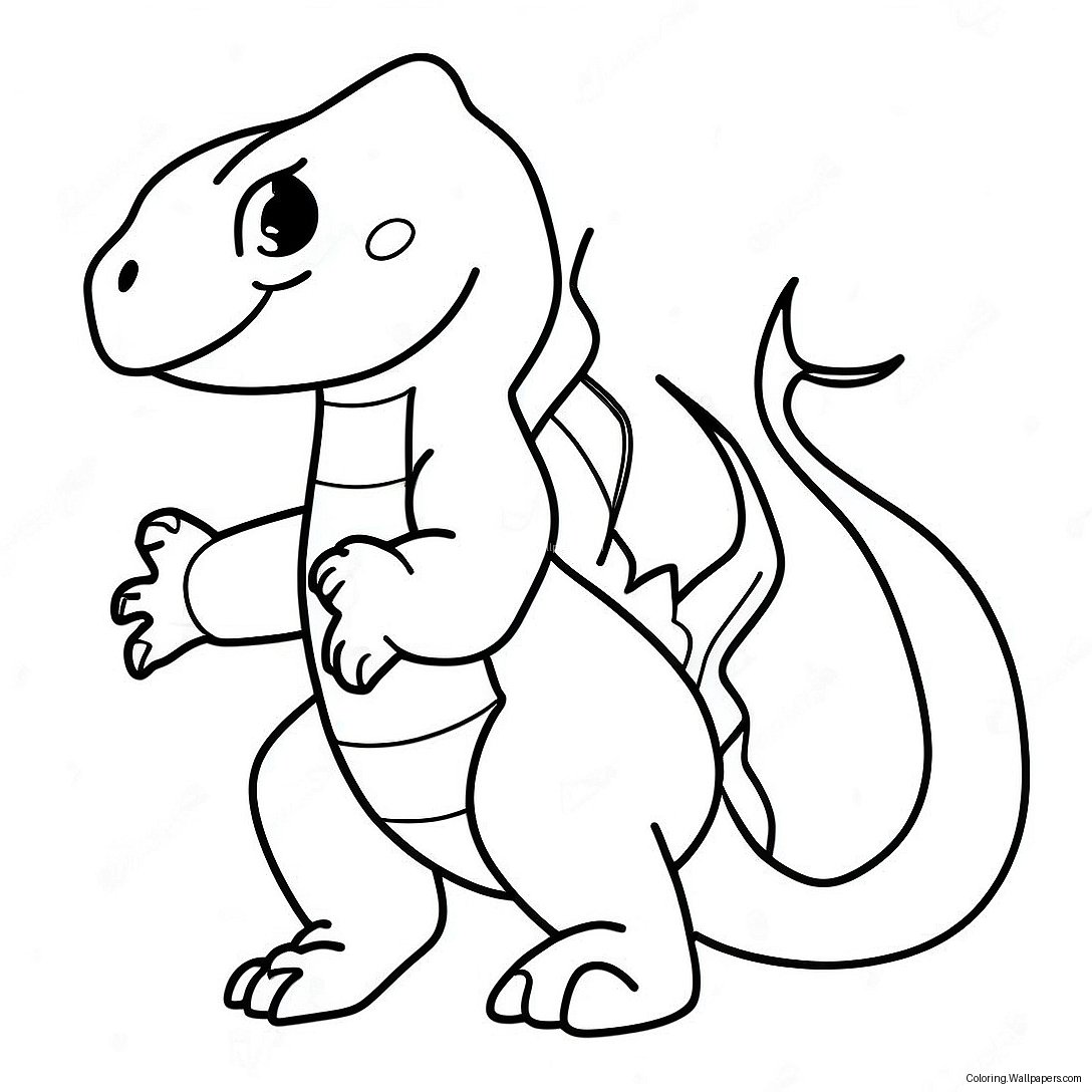 Charmeleon Coloring Page 33844