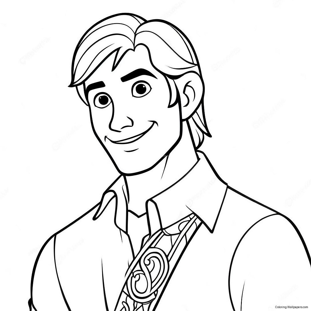 Charmante Flynn Rider Kleurplaat 45598