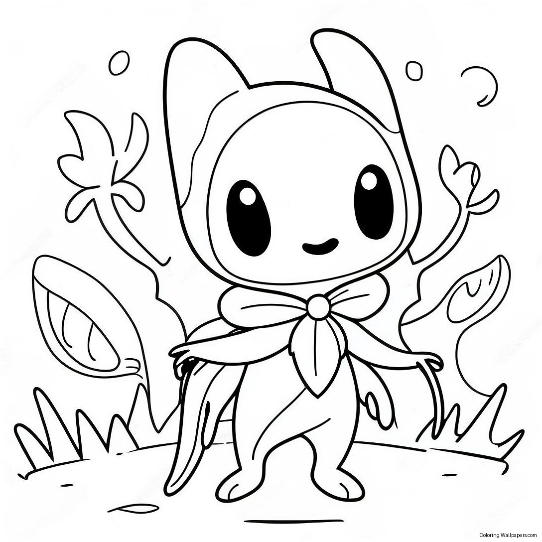 Charming Hollow Knight Characters Coloring Page 12980