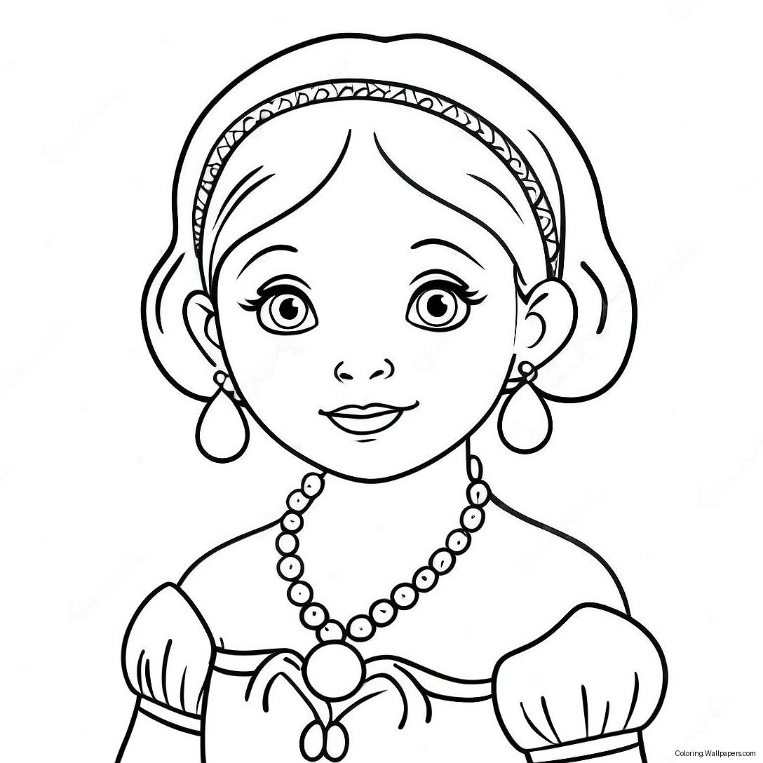 Charming Isabella Encanto Coloring Page 16254