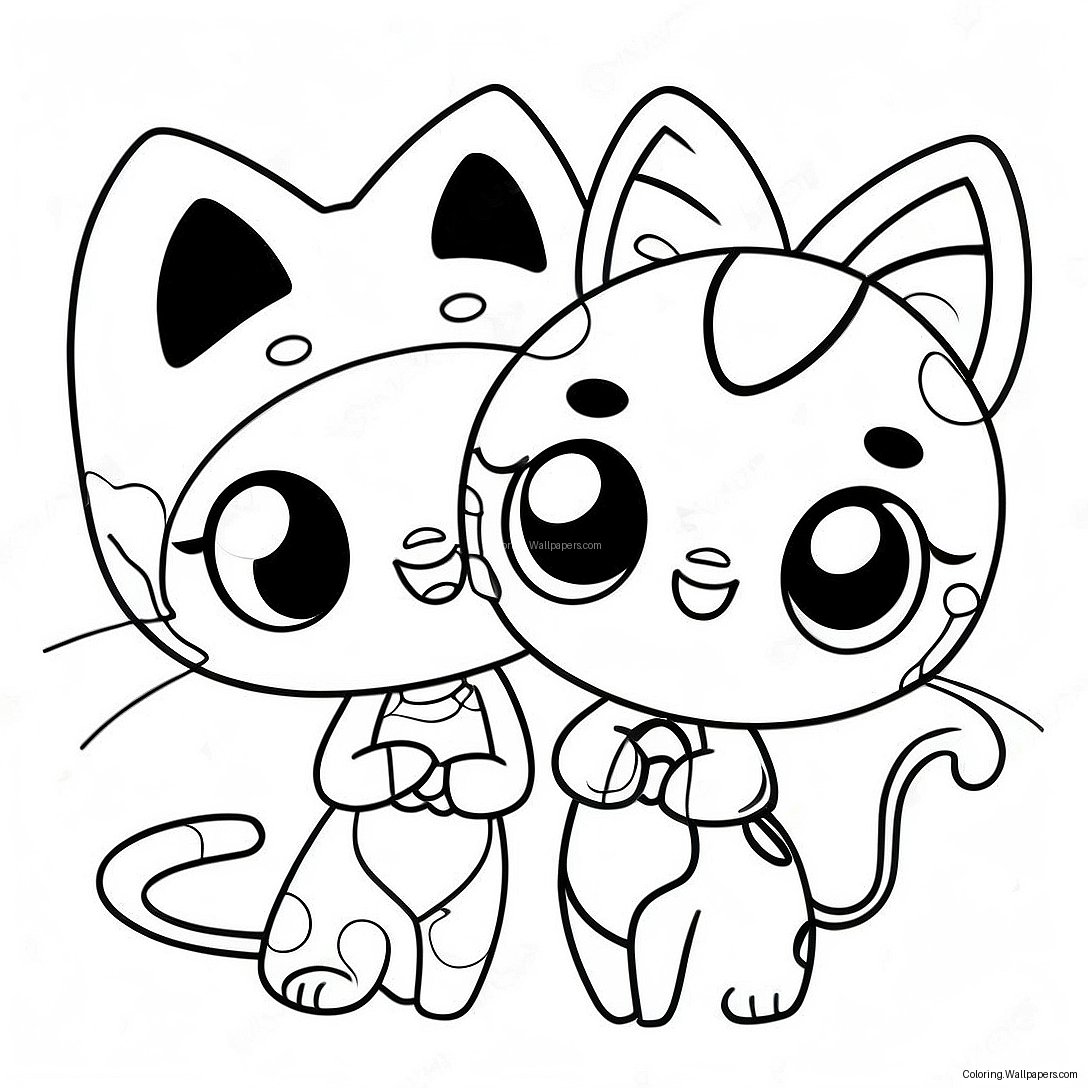 Charming Miraculous Ladybug And Cat Noir Coloring Page 2553