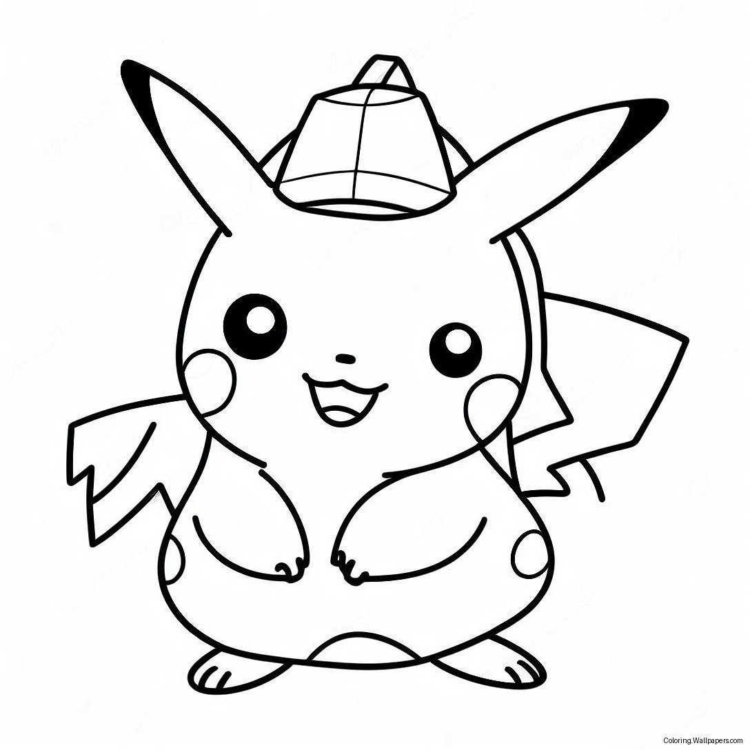 Viehätysvoimainen Pikachu Pokemon Go Värityssivu 23088