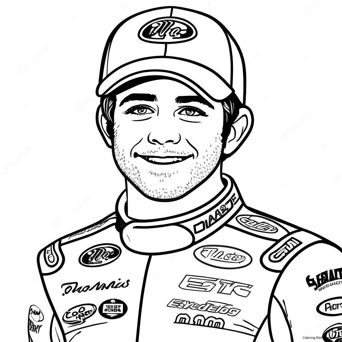 Chase Elliott Coloring Page 54522