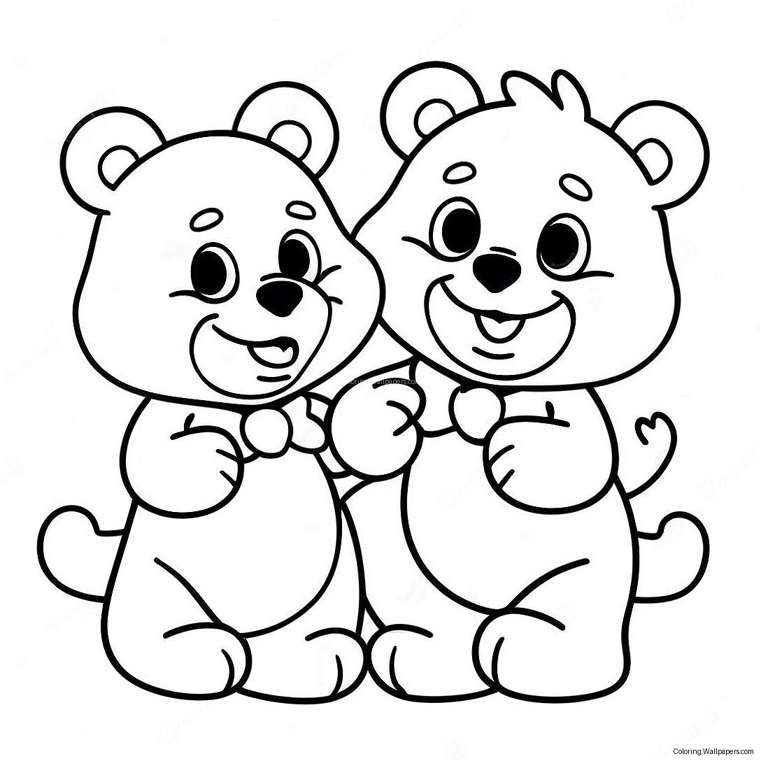 Fröhliches Ausmalbild Der Care Bear Cousins 24819