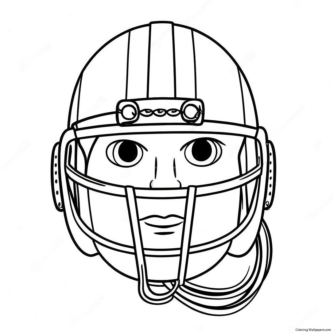 Cheerful Green Bay Packers Fan Coloring Page 3579