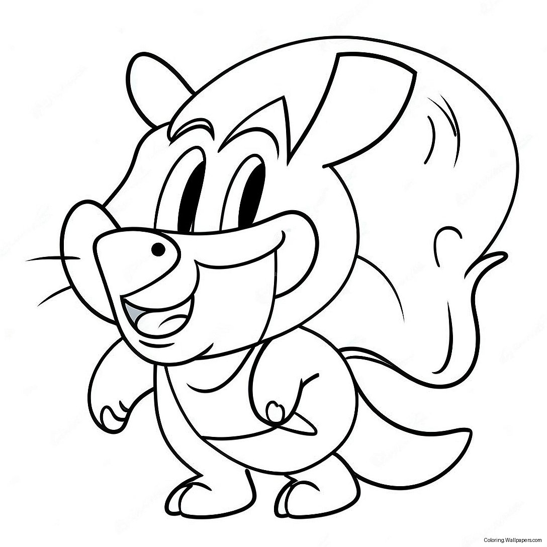 Cheerful Houston Texans Mascot Coloring Page 22538