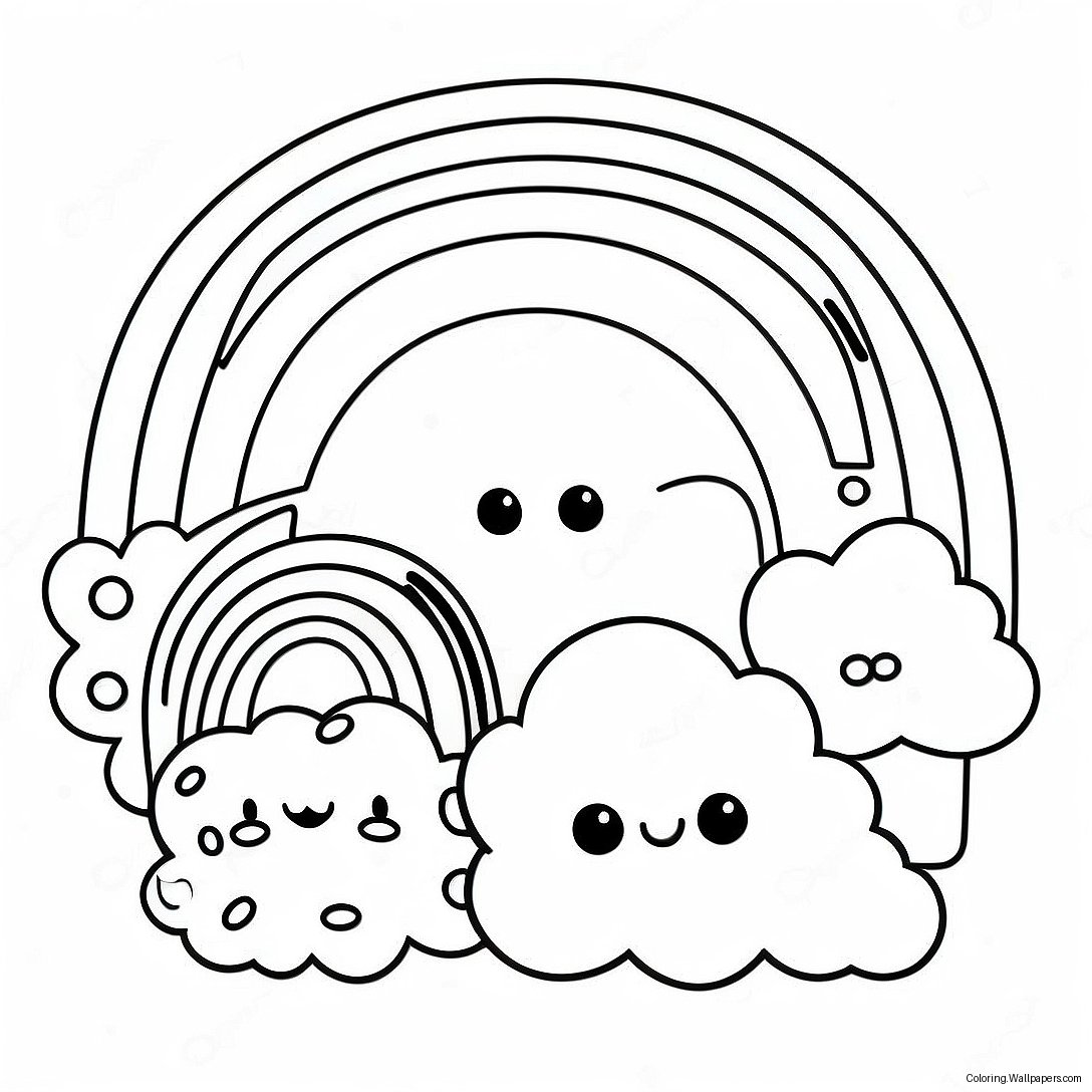 Cheerful Rainbow Friends Yellow Coloring Page 7272