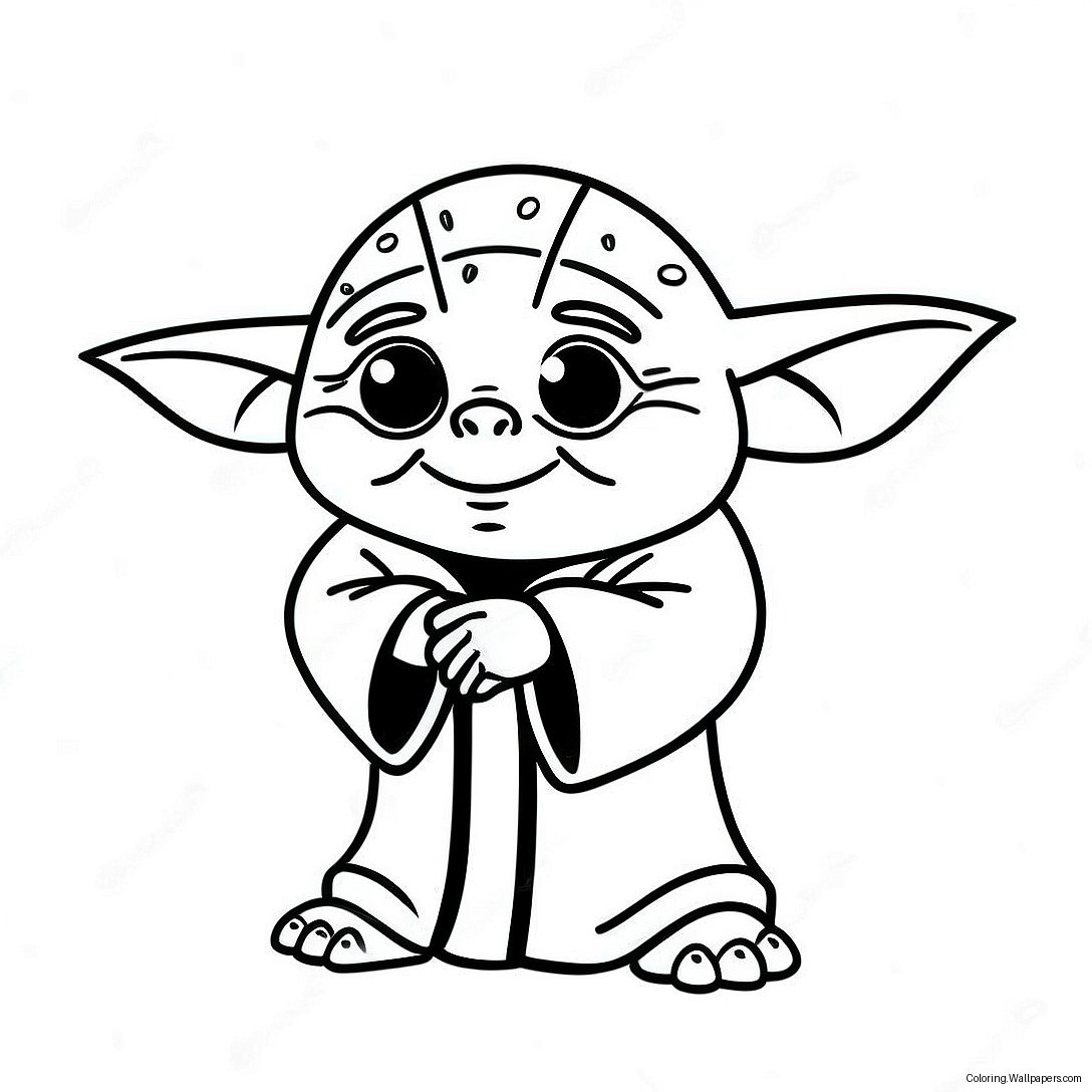 Page À Colorier Joyeux Anniversaire Yoda 57797