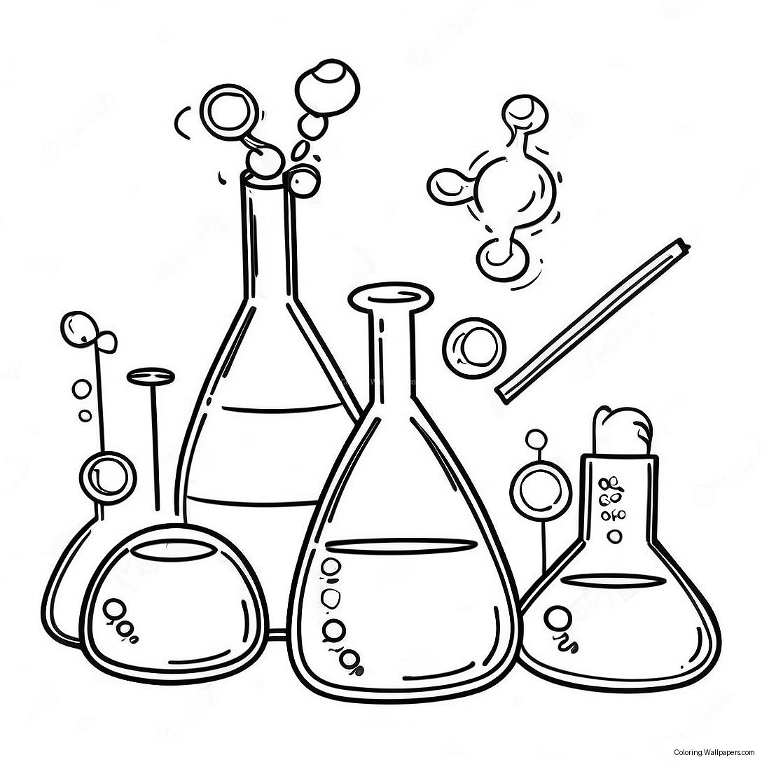 Chemistry Lab Coloring Page 5070