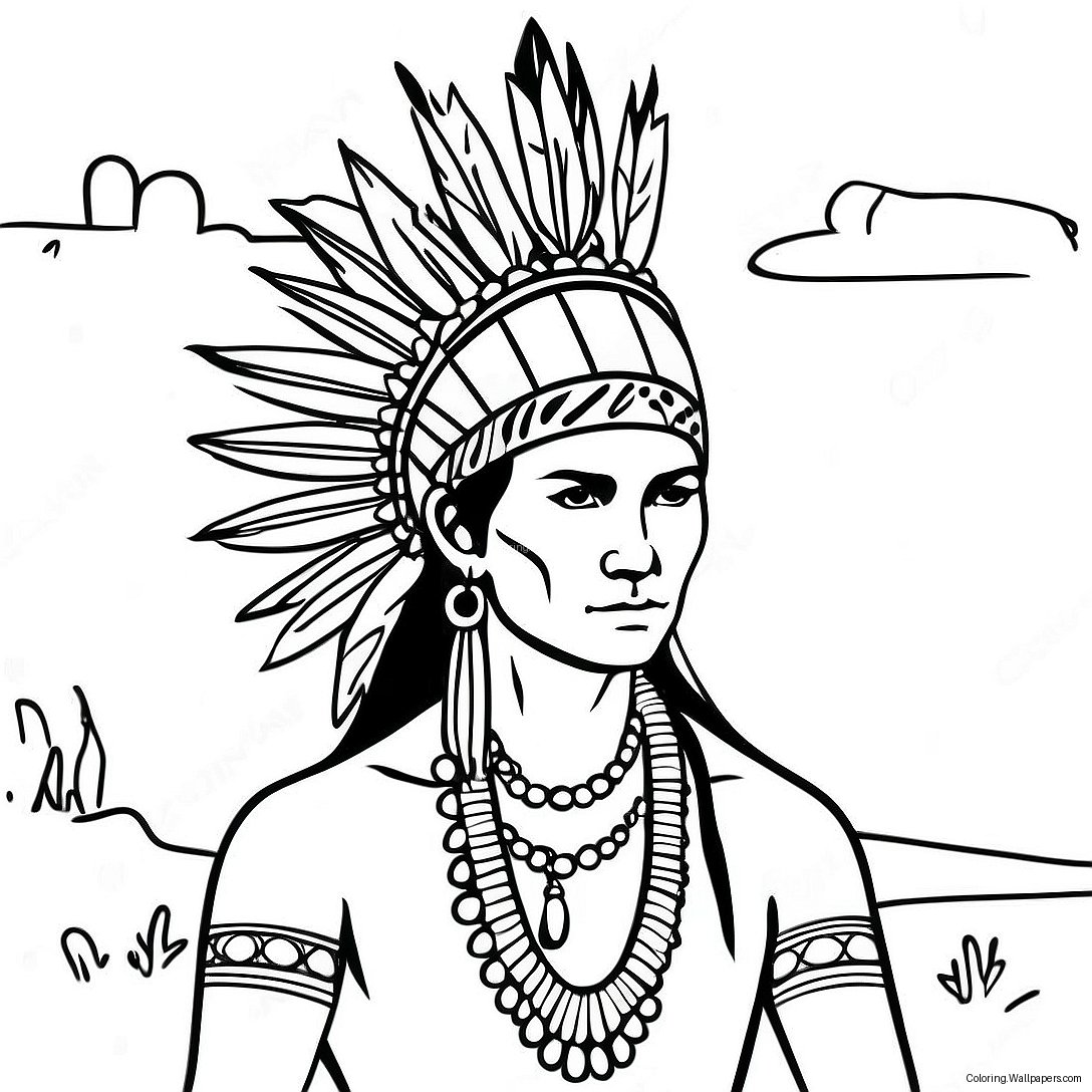 Página Para Colorear De La Nación Cherokee 31491