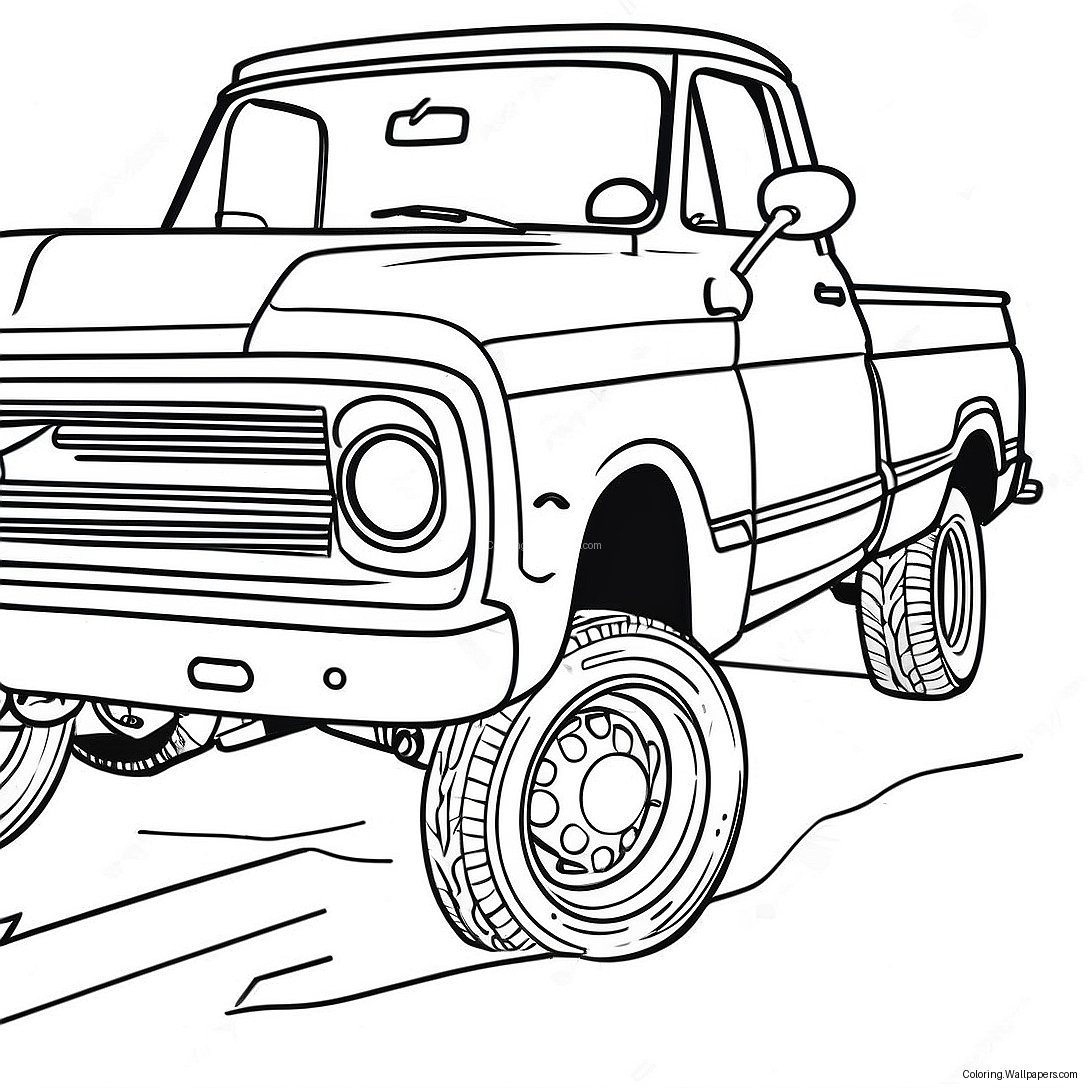 Chevy C10 Classic Truck Coloring Page (47393-37460)