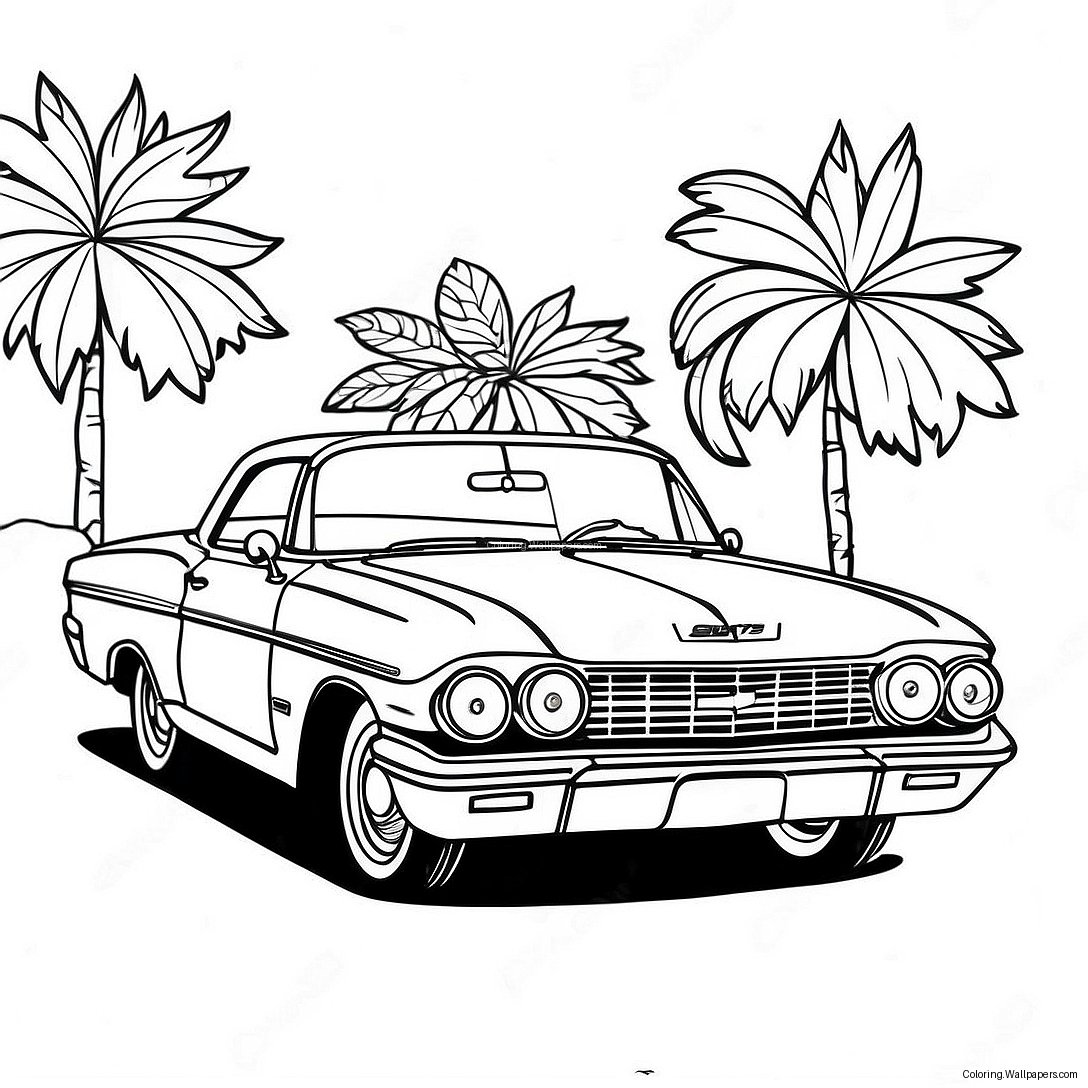 Página Para Colorir De Chevy Impala Clássico 52935