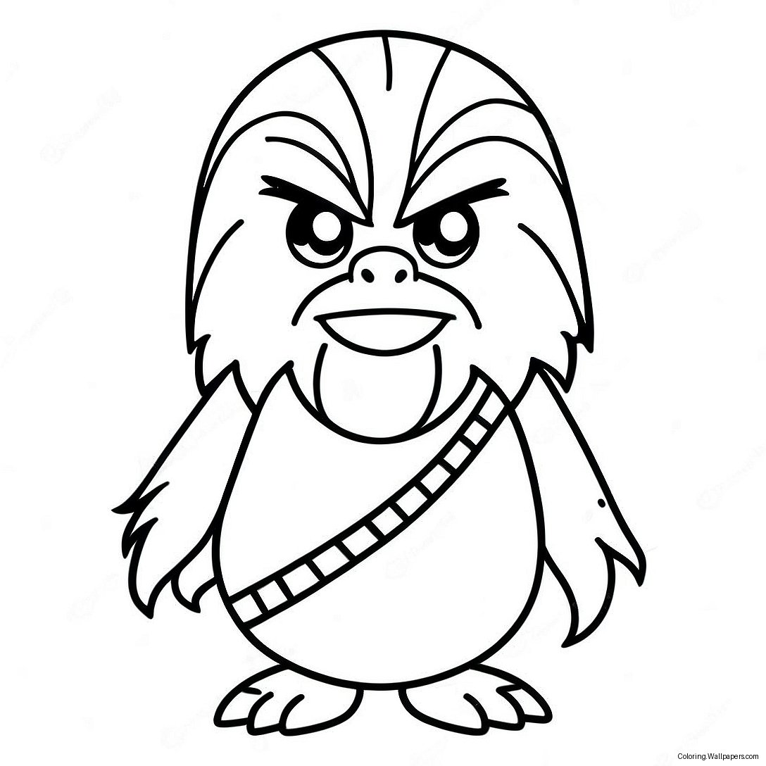 Página Para Colorir Do Chewbacca Angry Bird 41737