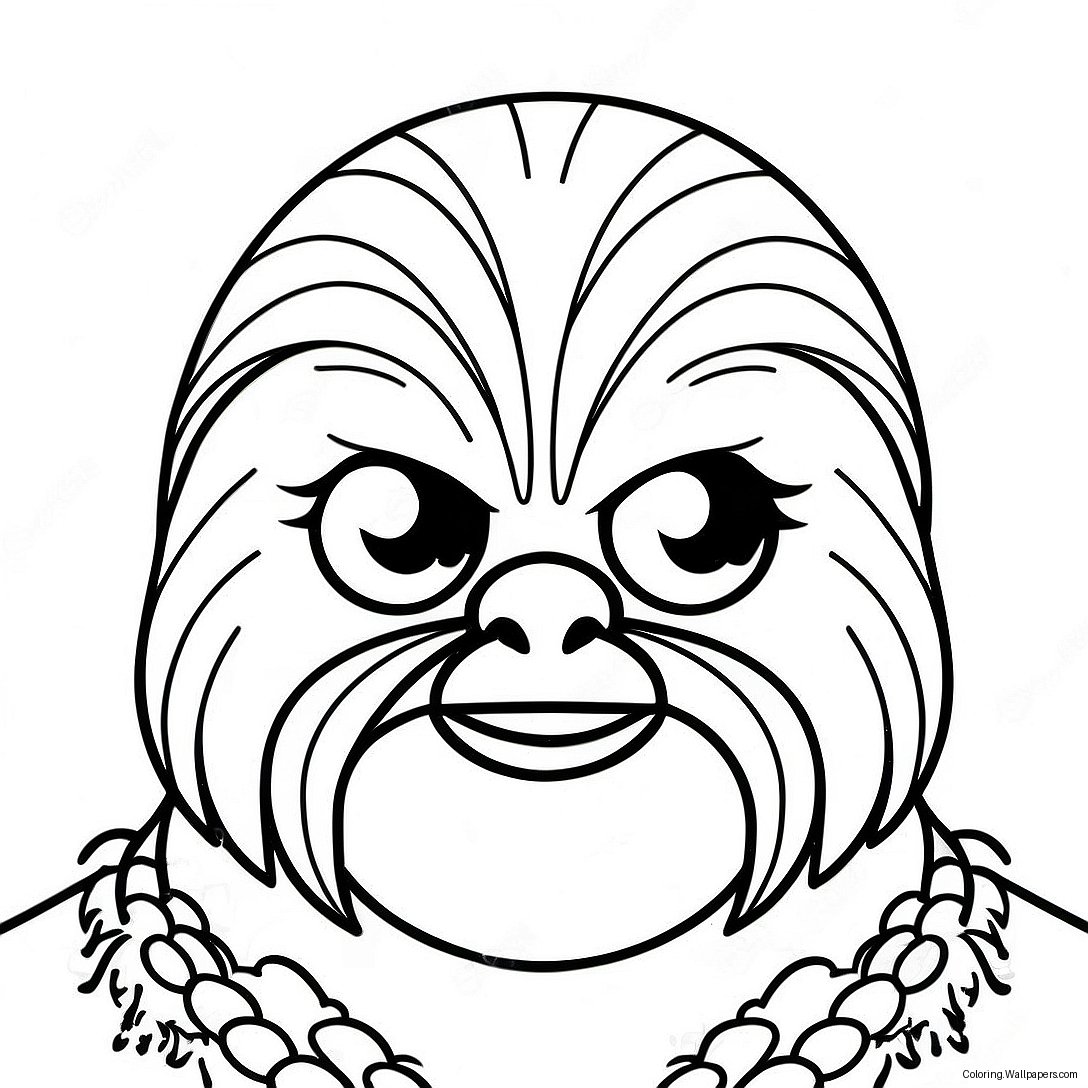 Chewbacca Angry Bird Coloring Page 41739