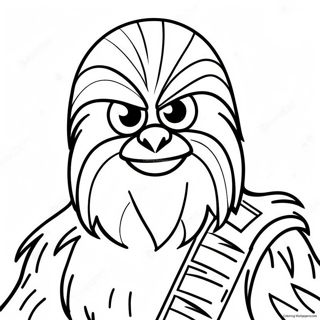 Página Para Colorir Do Chewbacca Angry Bird 41740