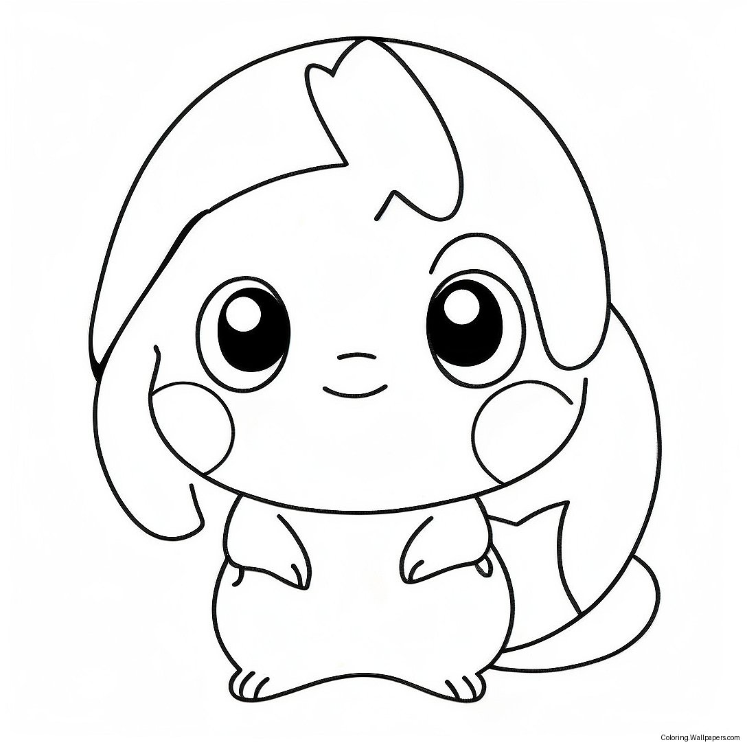 Página Para Colorear Chibi Pokémon 22725