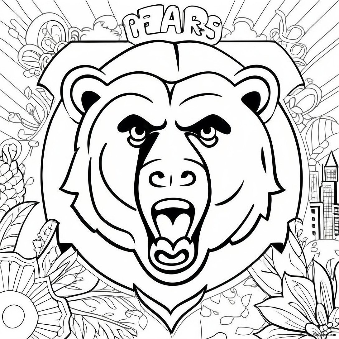 Chicago Bears Logo Ausmalbild 6399