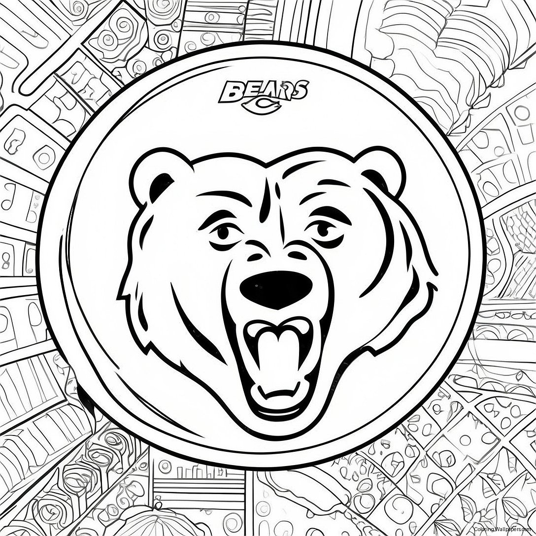 Logo Dei Chicago Bears Pagina Da Colorare 6400