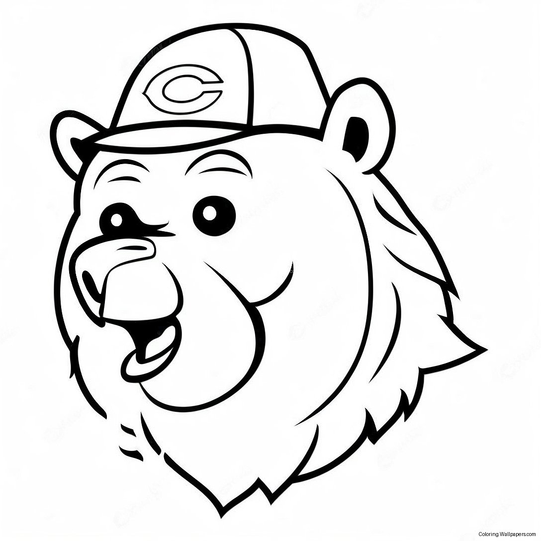 Kolorowanka Maskotki Chicago Bears 6406