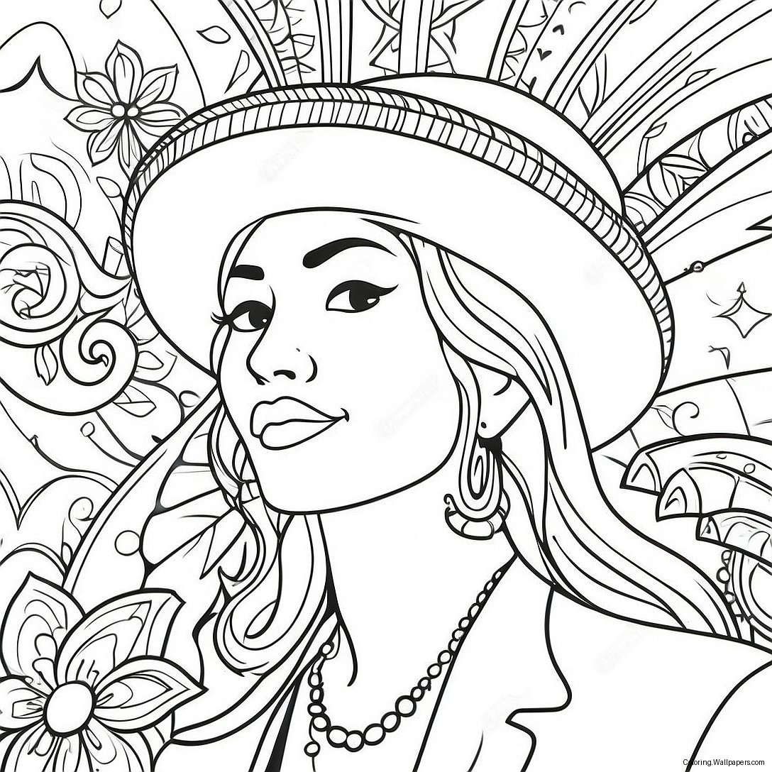 Chicano Coloring Page 4435