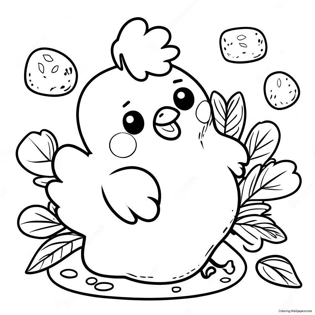 Chicken Nugget Coloring Page 13314