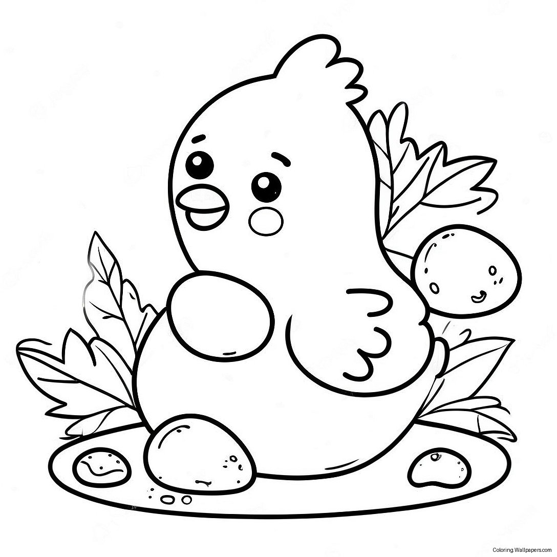 Chicken Nugget Coloring Page 13316