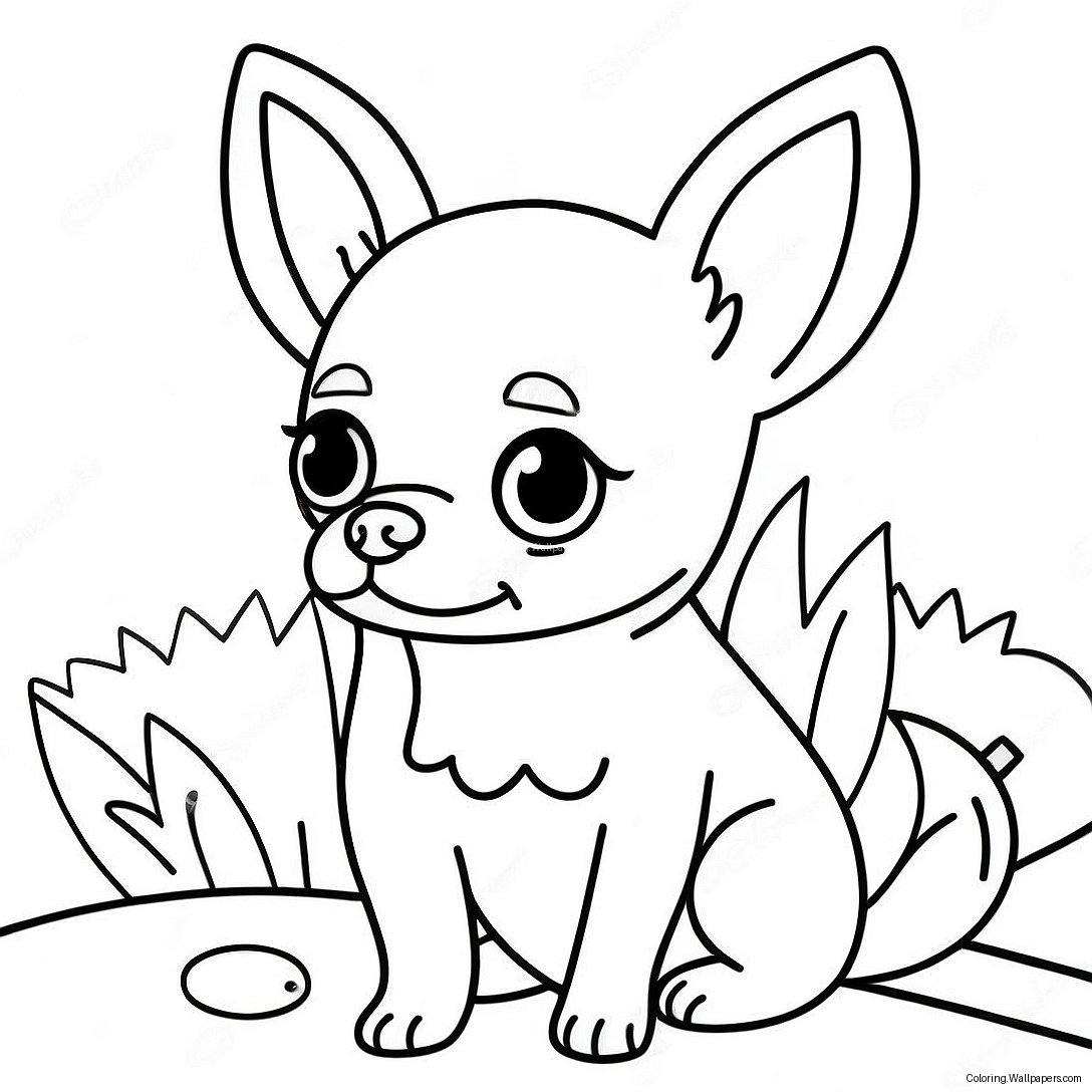 Chihuahua Coloring Page 6956