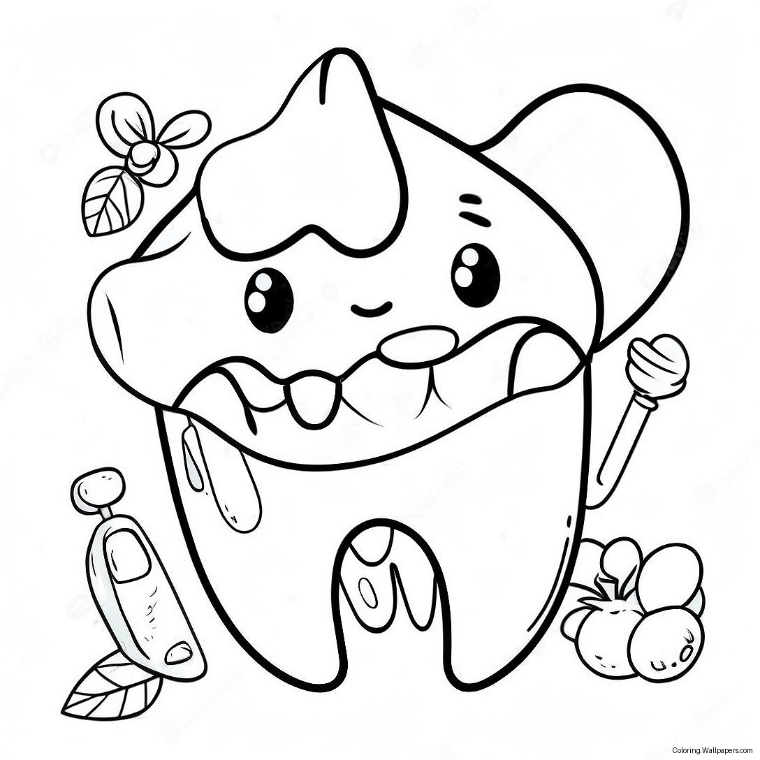 Children's Dental Health Month Coloring Page 58573