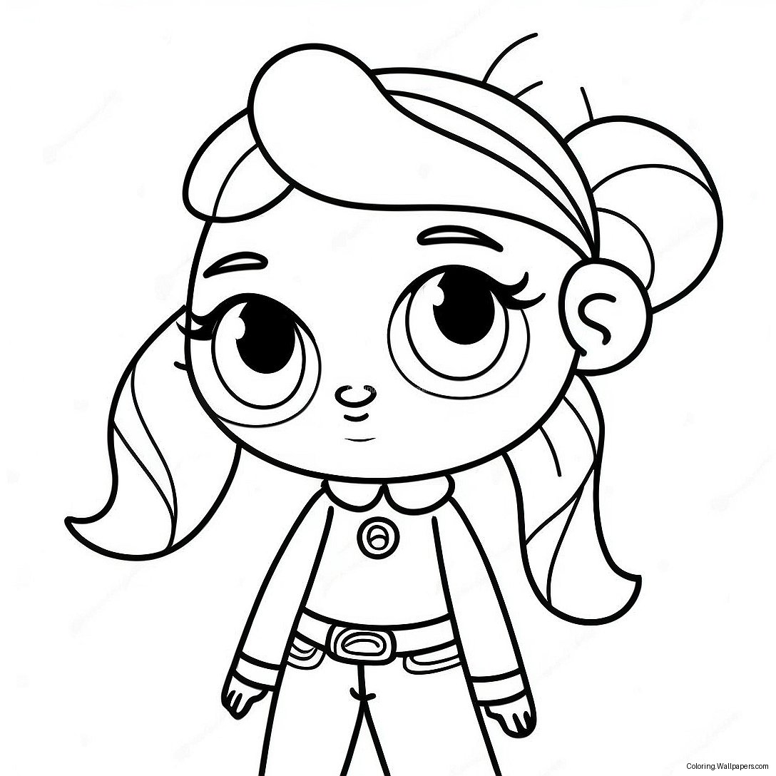 Chill High Powerpuff Girl Coloring Page 48180