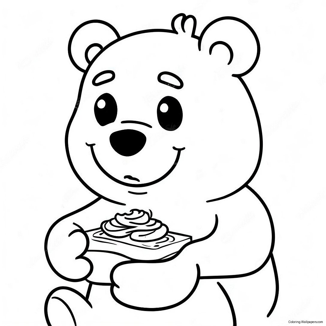 Entspannter Stoner Care Bear Ausmalbild 28879