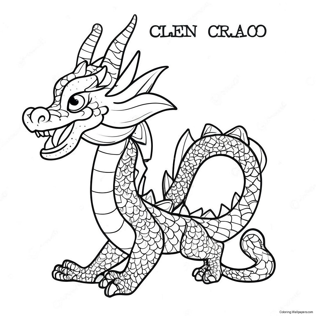 Chinese Dragon Coloring Page 11286