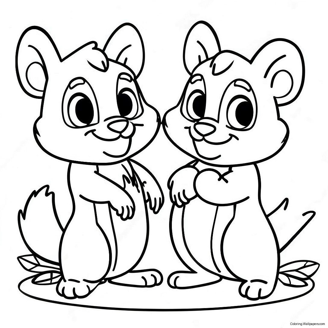 Chip Og Dale Farvelægningsside 7756