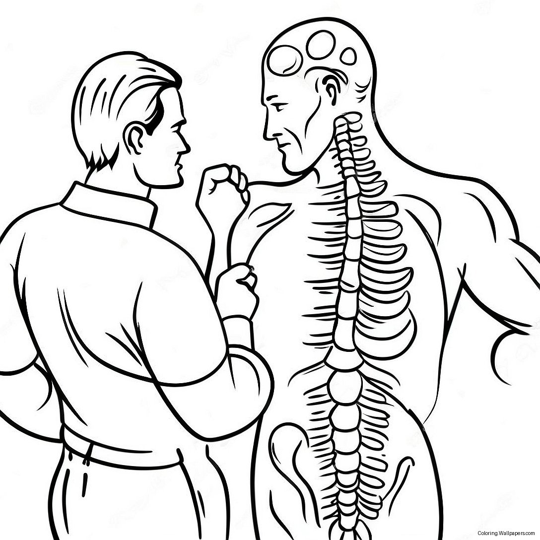 Chiropractic Coloring Page 24389