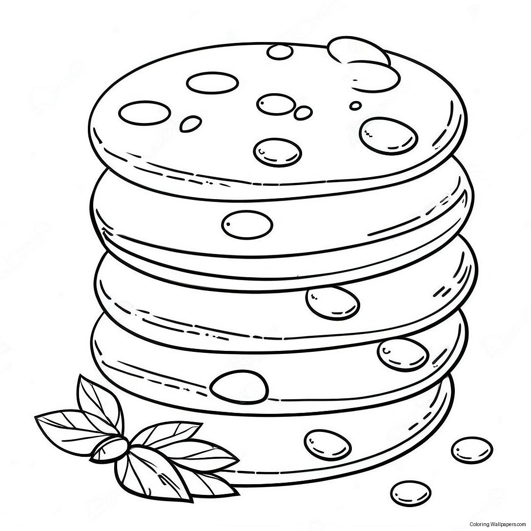 Page À Colorier De Biscuit Aux Pépites De Chocolat 40668