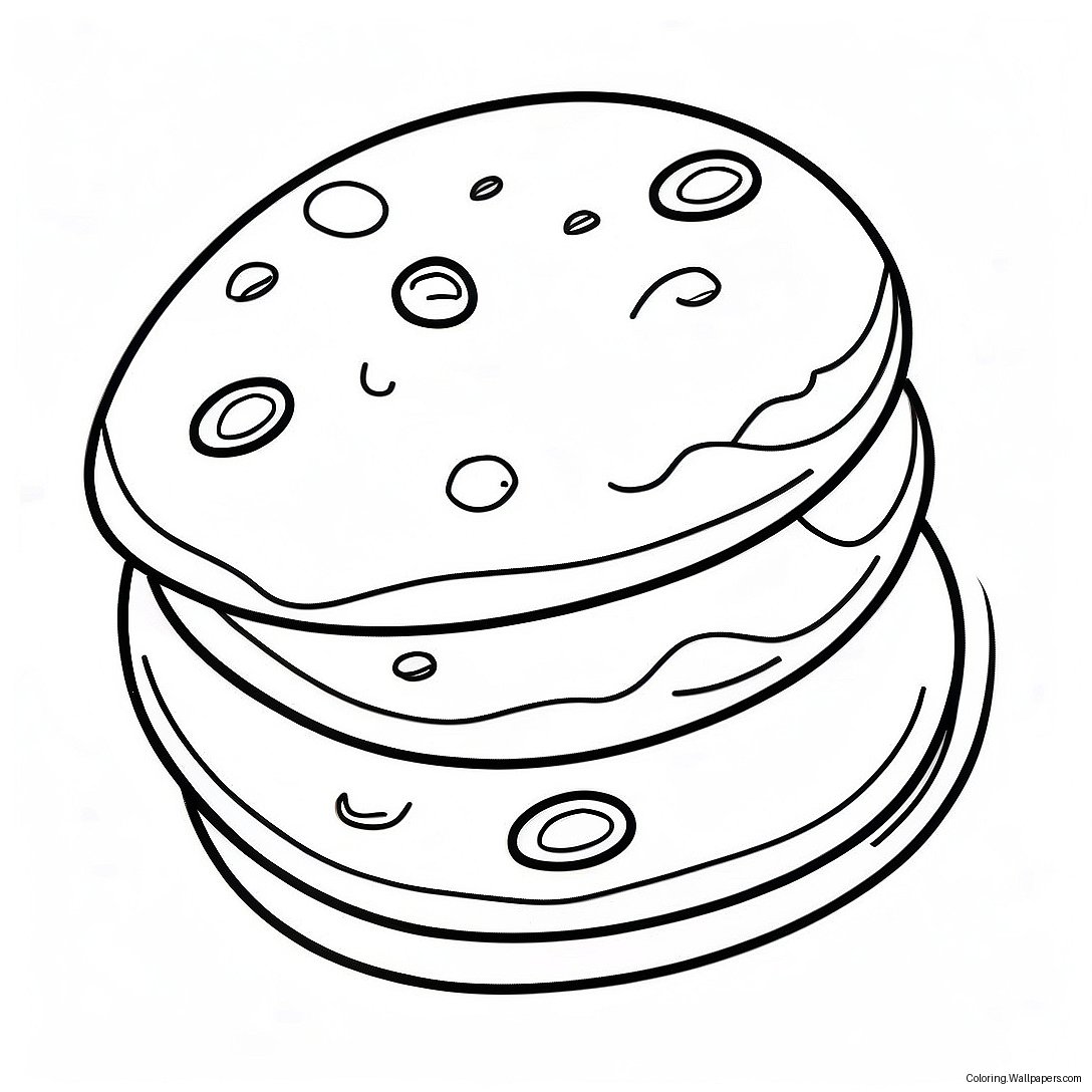 Chocolate Chip Cookie Coloring Page 26827