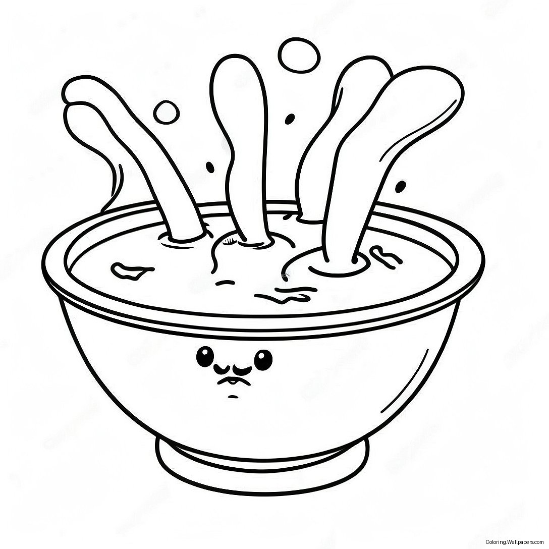 Chowder Bowl Coloring Page 25984