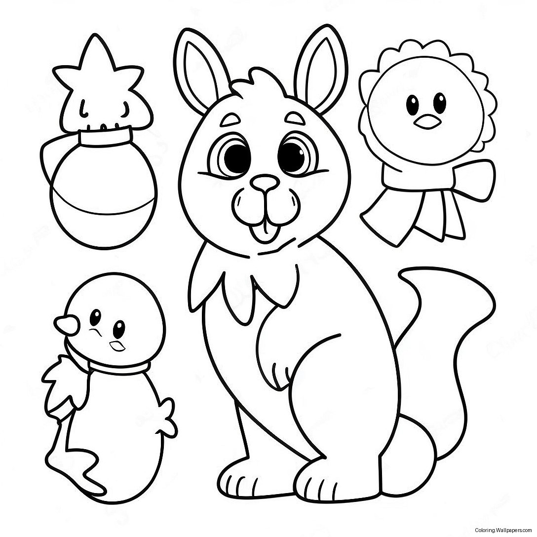 Christmas Animals Coloring Page 11817