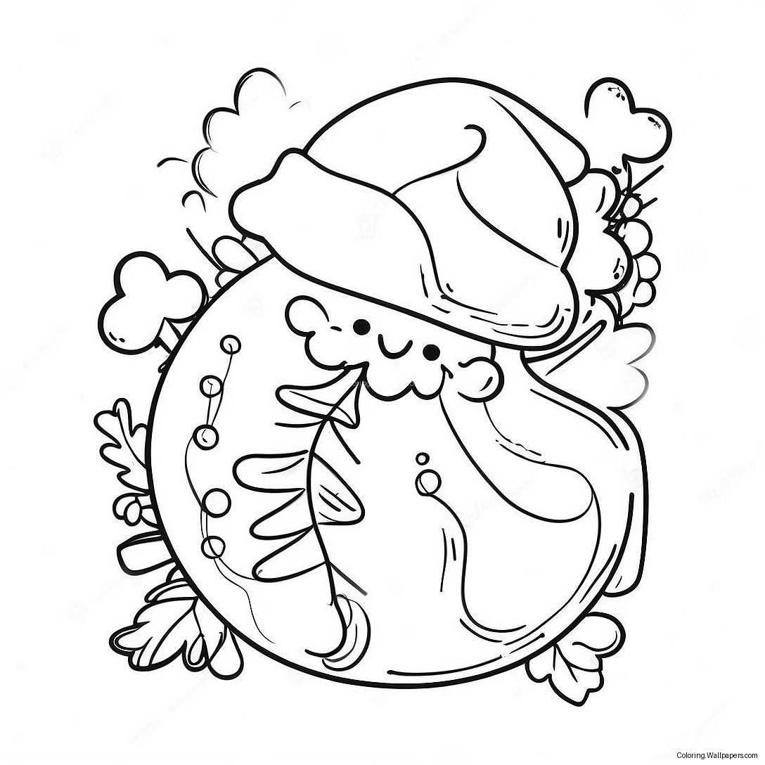 Christmas Cards Coloring Page 8504